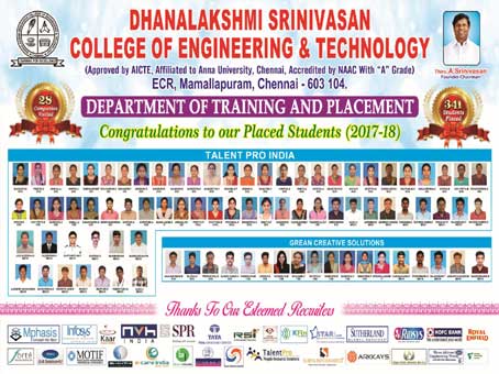 Dhanalakshmi Srinivasan COLLEGE OF ENGINEERING AND TECHNOLOGY